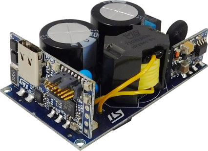 STMicroelectronics Compact 27W USB Type C Power Delivery 3.1 with PPS adapter reference design Power Management for
