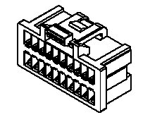 Molex Male Connector Housing, 1mm Pitch, 40 Way, 2 Row