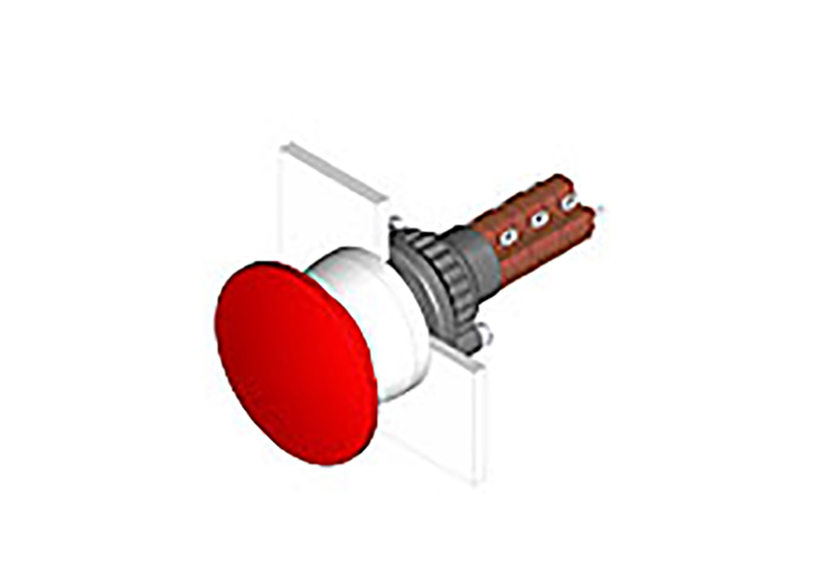 EAO Illuminated Push Button Switch for Use with Series 61 Switches