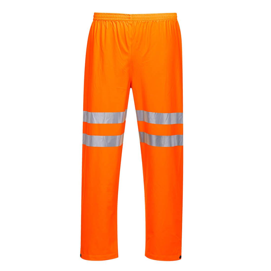 Portwest RT51 Orange Hi Vis Trouser Waterproof, UV Resistant, Breathable, Water Resistant, Windproof 30 to 32 in S