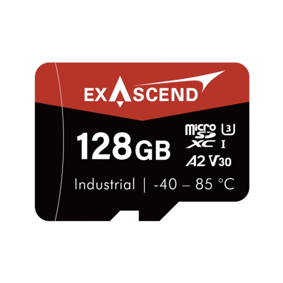 Exascend 128 GB Industrial MicroSDXC Micro SD Card, A2, Class 10, UHS-1 (U3), V30