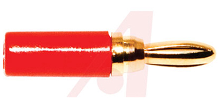 Mueller Electric Red Male Banana Plug, 5A