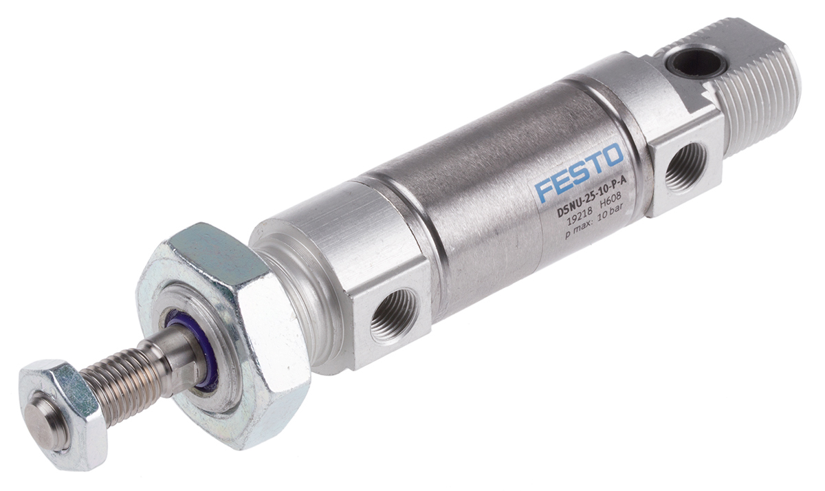 Festo 500 mm Pneumatic Cylinder - 19218 Double Acting Acting