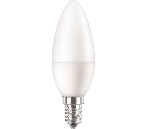 Philips CorePro E14 GLS LED Candle Bulb 5 W(40W), 2700K, Warm White, B35 shape