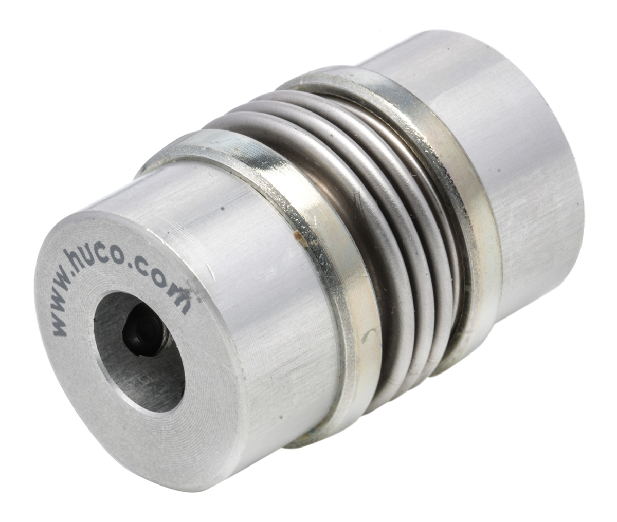 Huco Bellows Coupling, 26mm Outside Diameter, 10mm Bore, 37.5mm Length Coupler