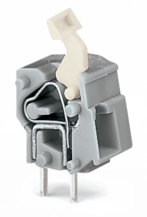 WAGO 257 Series PCB Connector, 1-Contact, 7.5/7.62mm Pitch, Through Hole Mount, 2-Row, Cage Clamp Termination