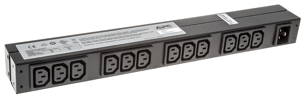 APC IEC C13 12 Gang Power Distribution Unit, 2.5m Cable, 16A, 100 → 240 V