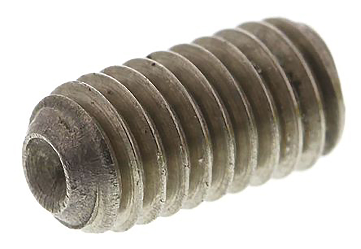 Plain Stainless Steel Hex Socket Set M6 x 30mm Grub Screw