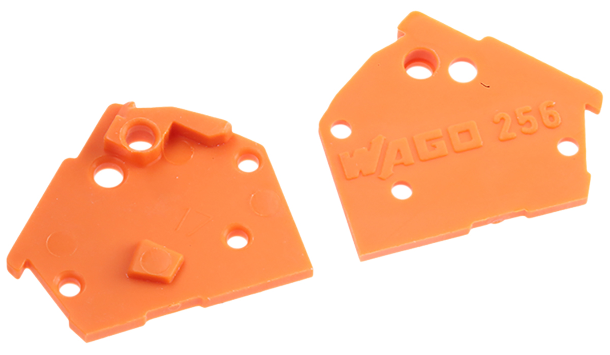 WAGO, 256 End Plate for use with PCB Terminal Blocks & Pluggable Connectors
