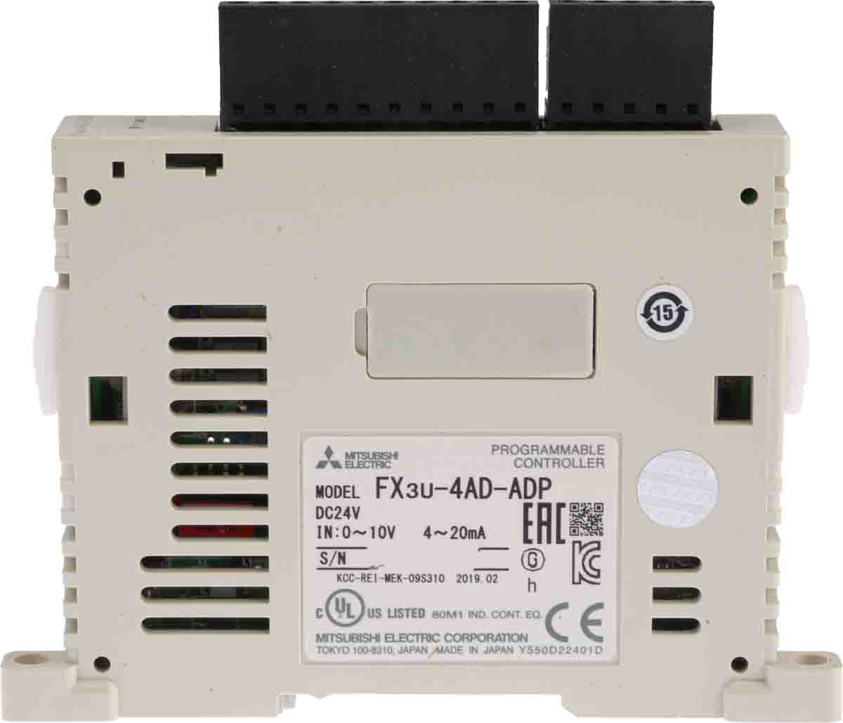 Mitsubishi FX3U Series Series PLC I/O Module for Use with FX3U Series, Analogue