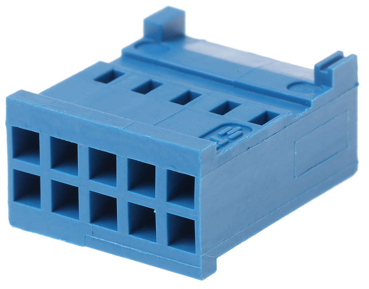 TE Connectivity, AMPMODU HE13/HE14 Female Connector Housing, 2.54mm Pitch, 10 Way, 2 Row