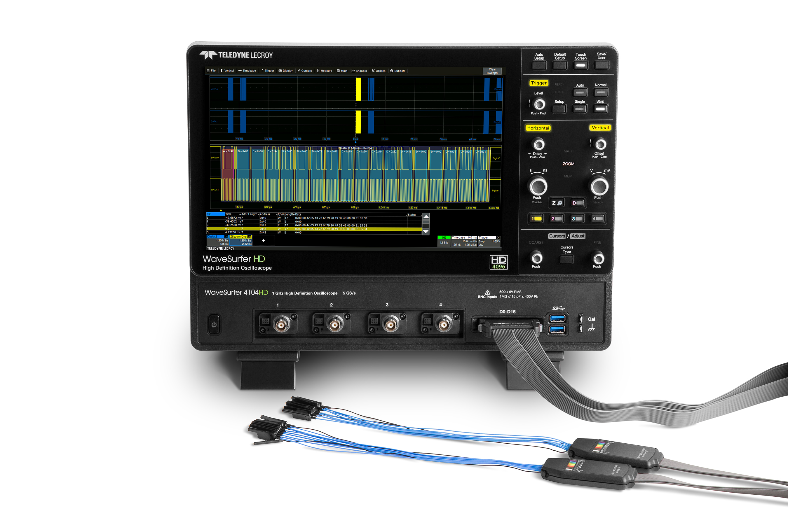 Teledyne LeCroy WaveSurfer 4054HD FULLY LOADED WaveSurfer 4000HD Series, 500MHz Bench Oscilloscope, 4 Analogue