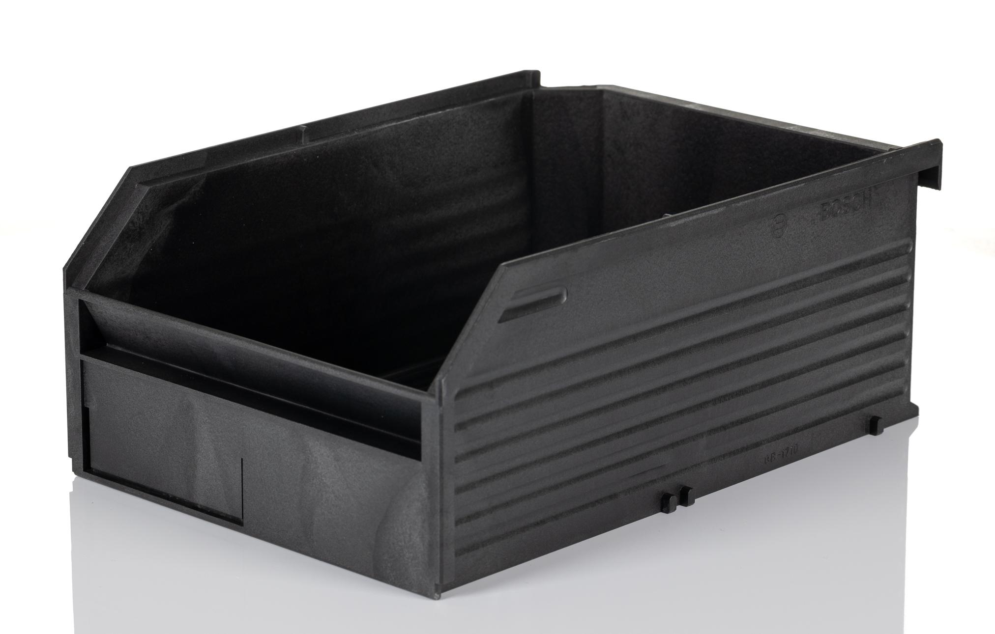 Bosch Rexroth Plastic Storage Bin, 245mm x 173mm x 100mm, Black