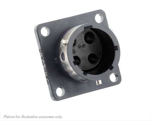 Souriau Sunbank by Eaton, UTGX 4 Way Flange Mount Circular Connector Plug, Socket Contacts,Shell Size 12, Bayonet,