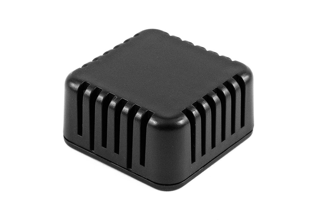 Hammond 1551 Series Black ABS Enclosure, IP30, Black Lid, 40 x 40 x 20mm