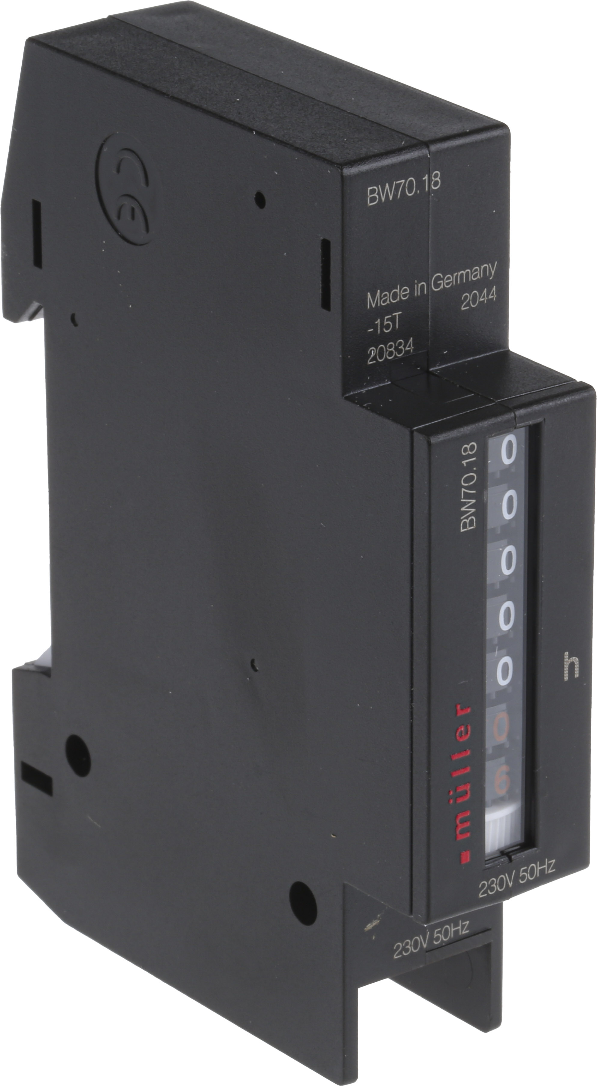 Muller BW70 Hour Meter, 5 Digit, 230 V ac