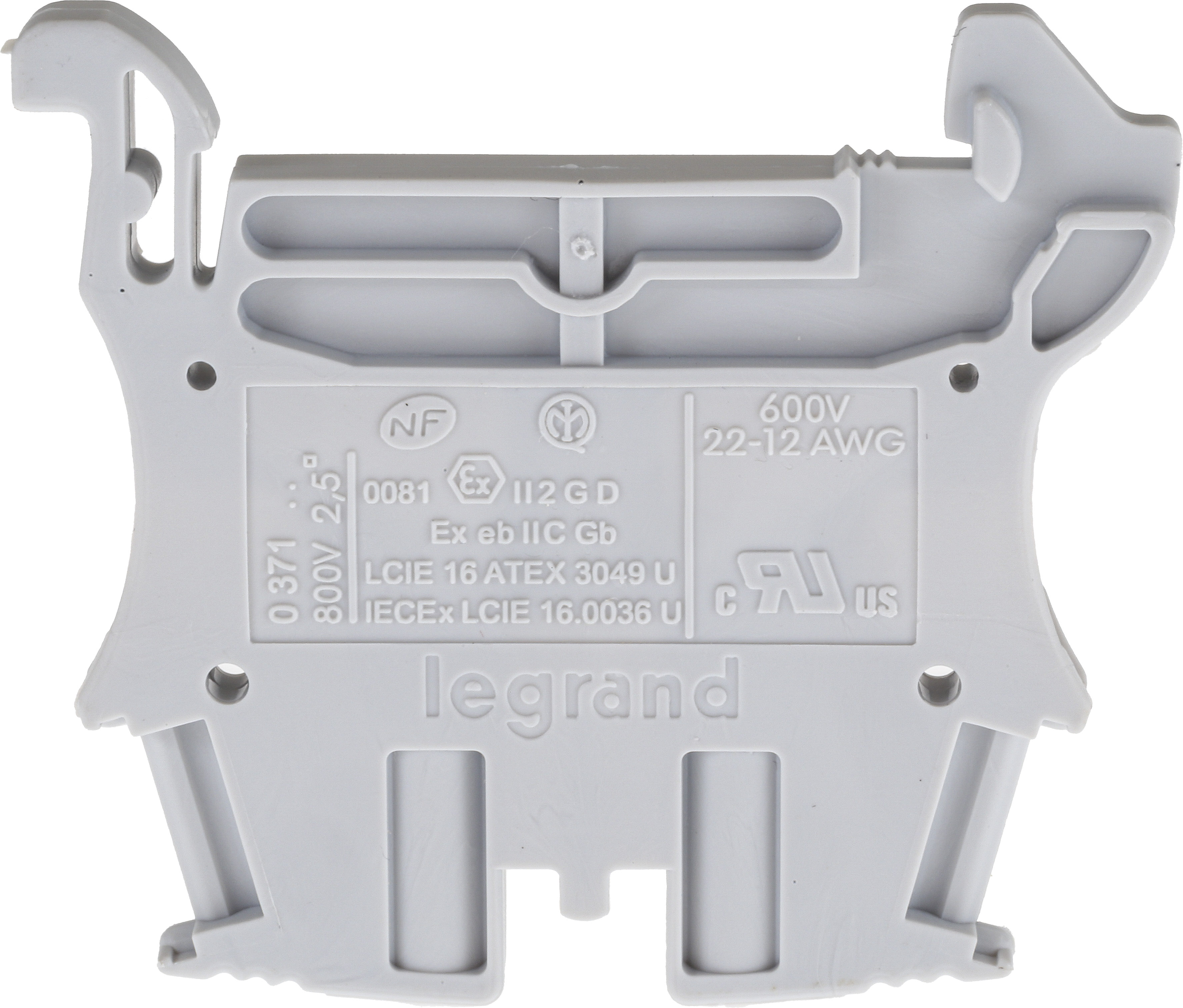 Legrand 0 371 60 371 Series Grey, 2.5mm², Single-Level, Screw Termination