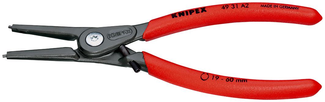 Knipex Circlip Pliers, 180 mm Overall, Straight Tip