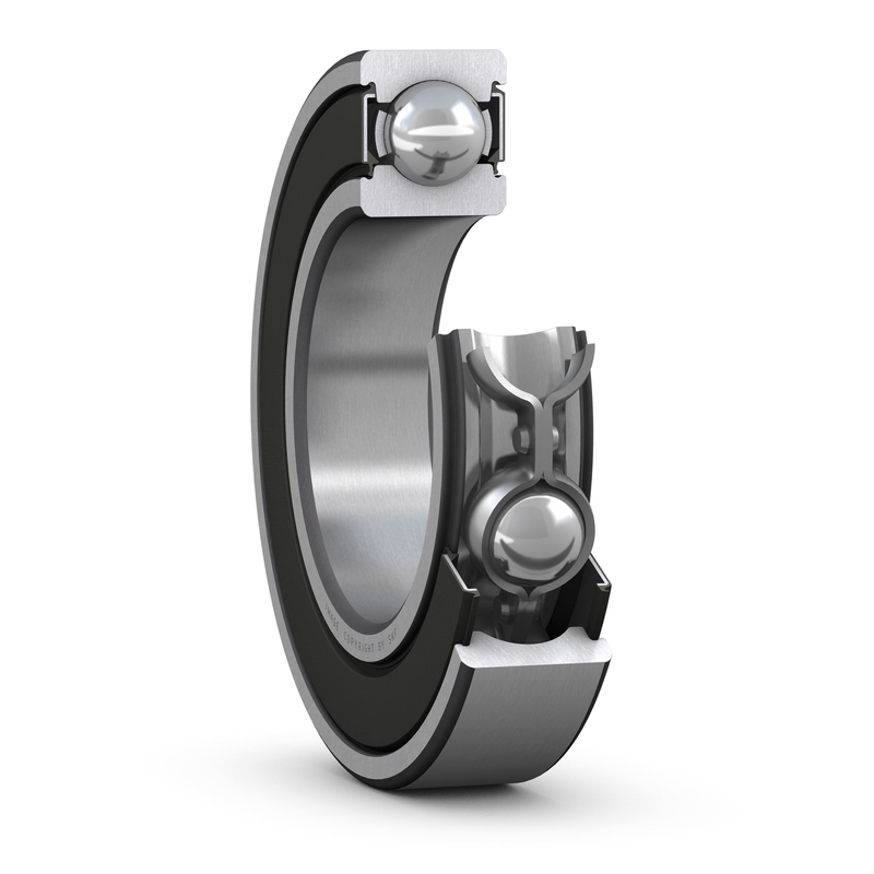 SKF 6003-2RSH/C3GJN 1 Row Ball Bearing - 17 mm ID, 35 mm OD