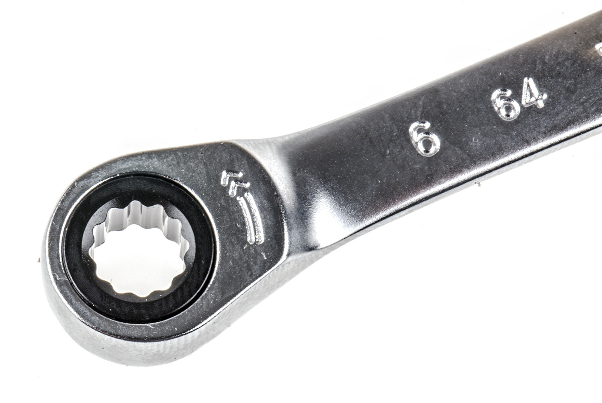 Facom 64 Series Ratchet Ring Spanner, 6mm, Metric, Double Ended, 115 mm Overall