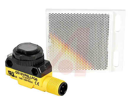 Banner Retroreflective Photoelectric Sensor, Barrel Sensor, 100 mm → 10 m Detection Range