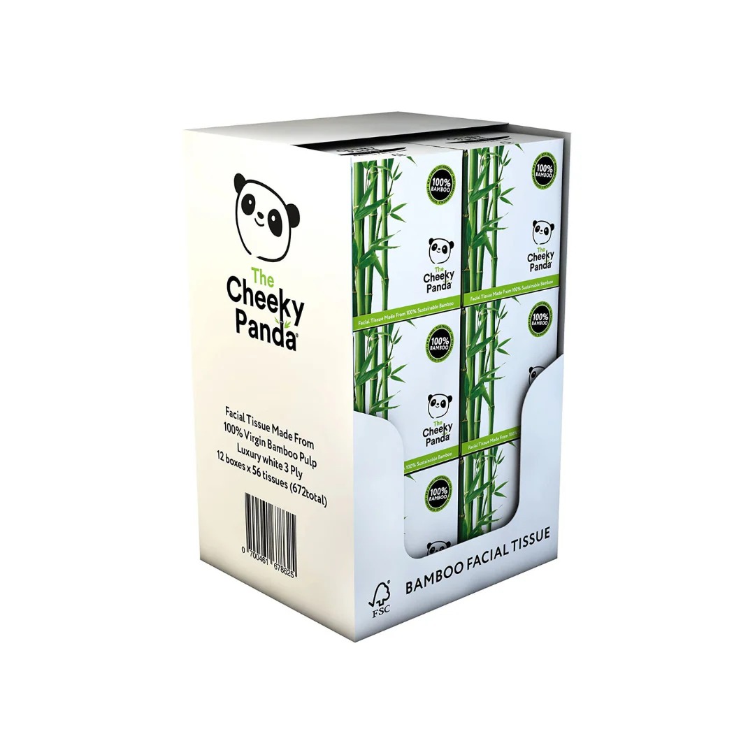 CUBFTX12 White Facial Tissues, Box of 56 tissues