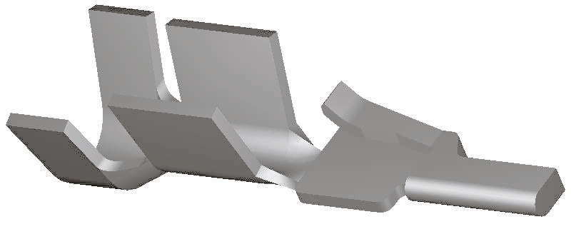 TE Connectivity Micro-MaTch Series Male Crimp Terminal, 24AWG Min, 20AWG Max