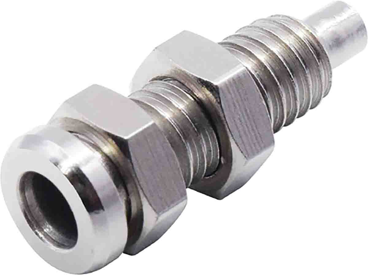 RS PRO Silver Female Banana Socket, 4 mm Connector, Solder Termination, 24A, 30V, Nickel Plating