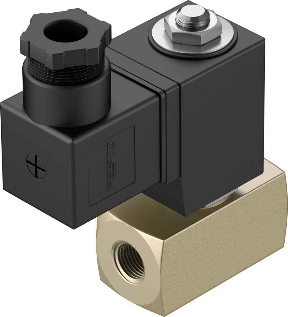 Festo 2/2 Closed, Monostable Solenoid Valve - Electrical G 1/4 VZWD Series, 1491831