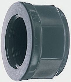 Georg Fischer Plastic Pipe Fitting, Straight Threaded Cap, Rp 1in