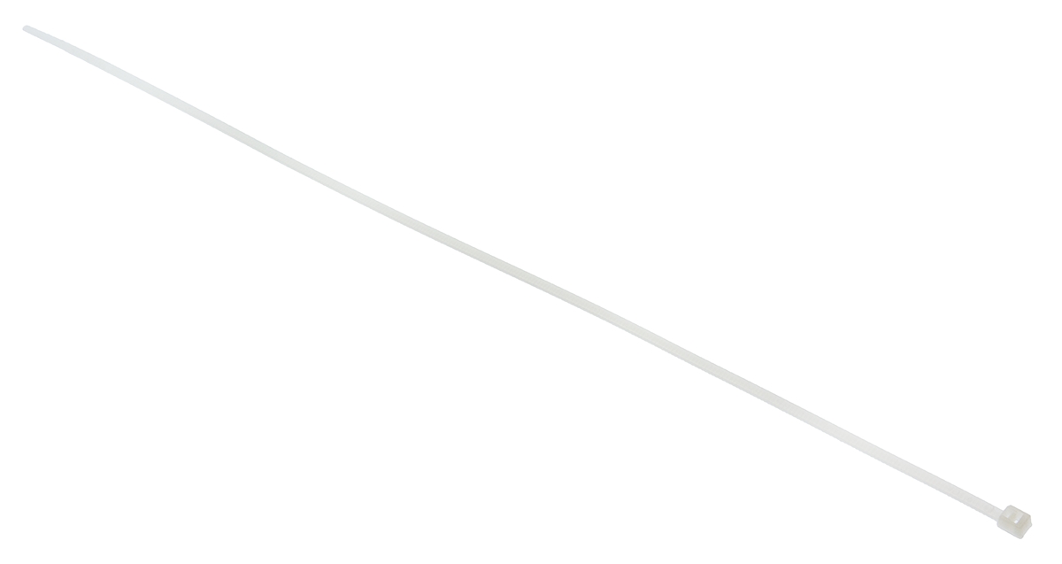 HellermannTyton Cable Tie, 330mm x 2.8 mm, Natural Polyamide 6.6 (PA66), Pk-100
