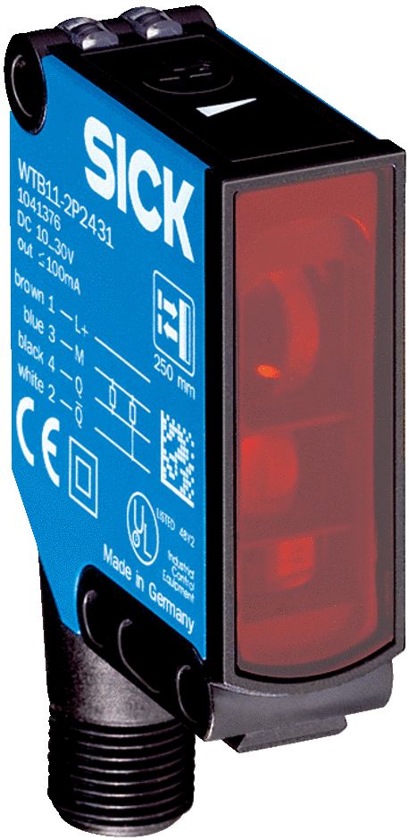 SICK Background Suppression Photoelectric Sensor, Rectangular Sensor, 30 → 1100 mm Detection Range
