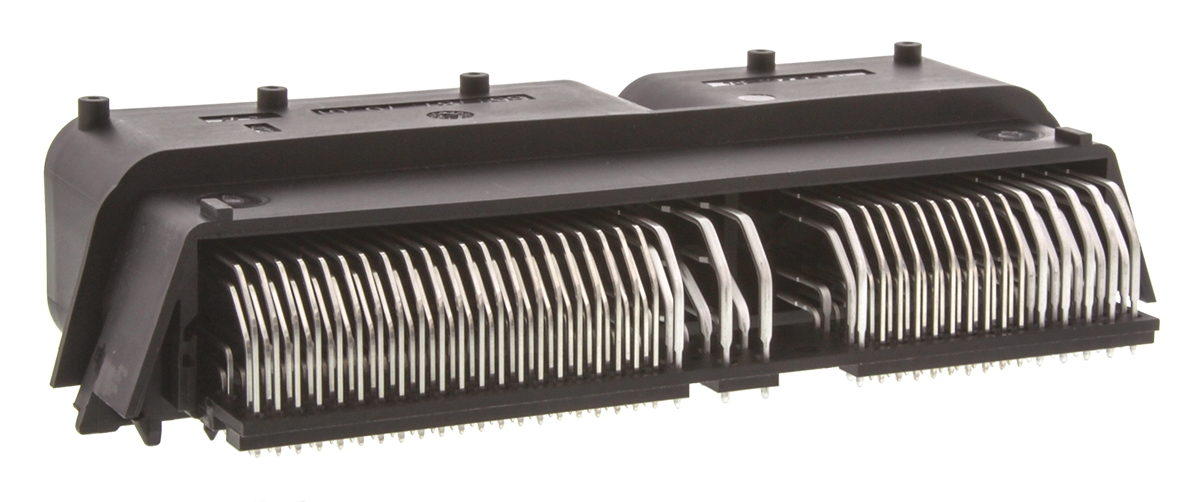 TE Connectivity ECU Series Right Angle Through Hole PCB Header, 154 Contact(s), 2.5 mm Pitch, 2 Row, Shrouded