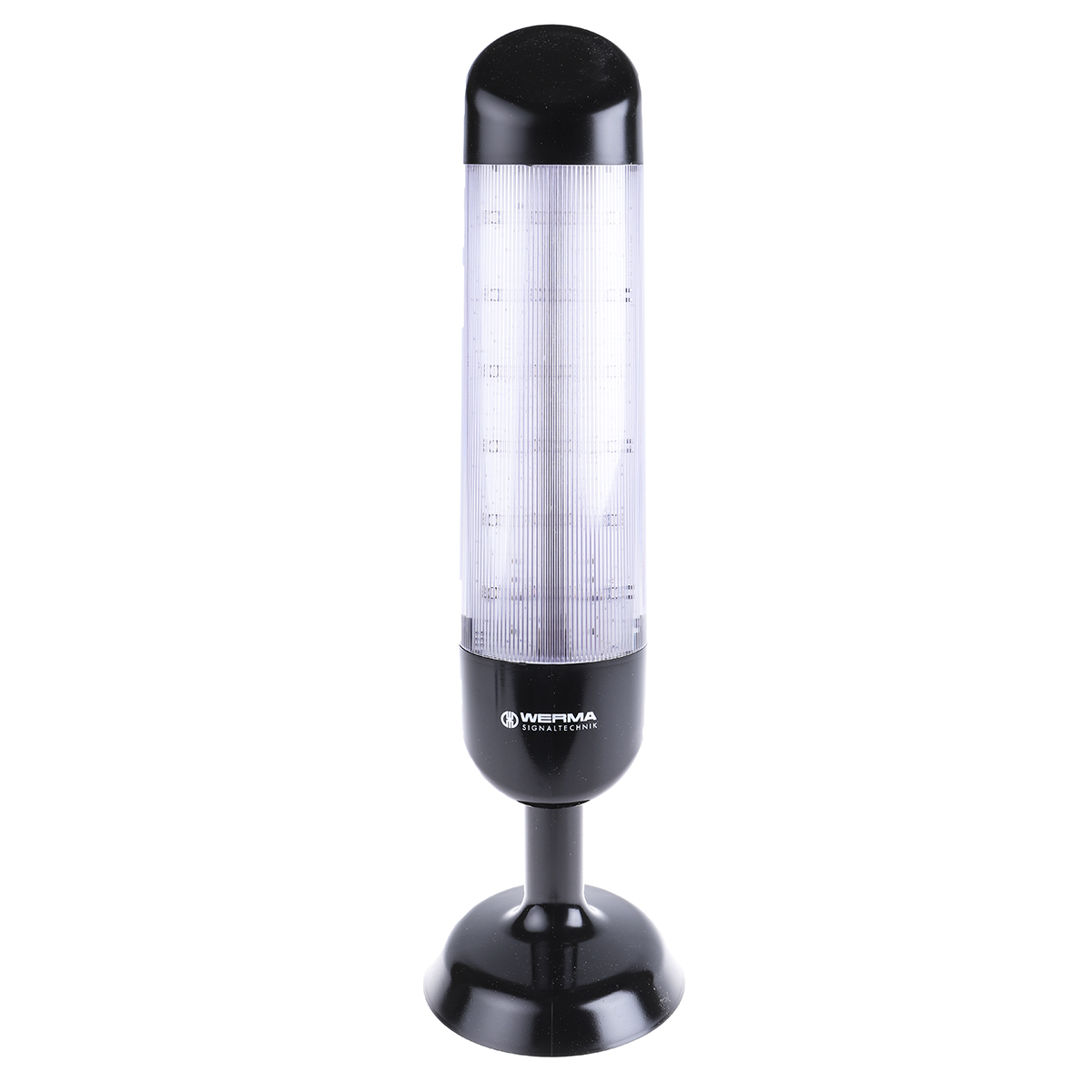 Werma Kompakt Series Clear Buzzer Signal Tower, 3 Lights, 24 V dc, Base Mount
