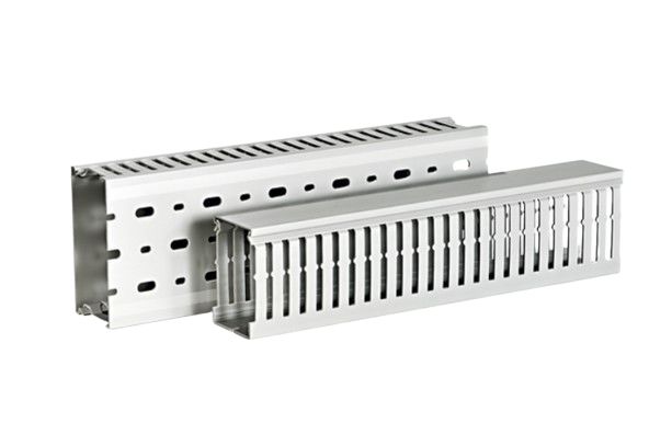 HellermannTyton 185-40188 Grey Cable Trunking - Narrow Slot, W37.5 mm x D50mm, L2m, PVC