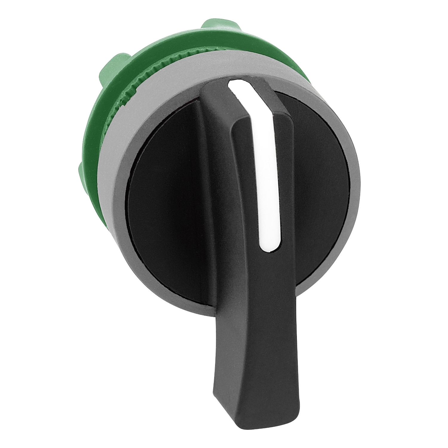Schneider Electric Harmony XB5 Series 2 Position Selector Switch Head, 22mm Cutout, Black Handle