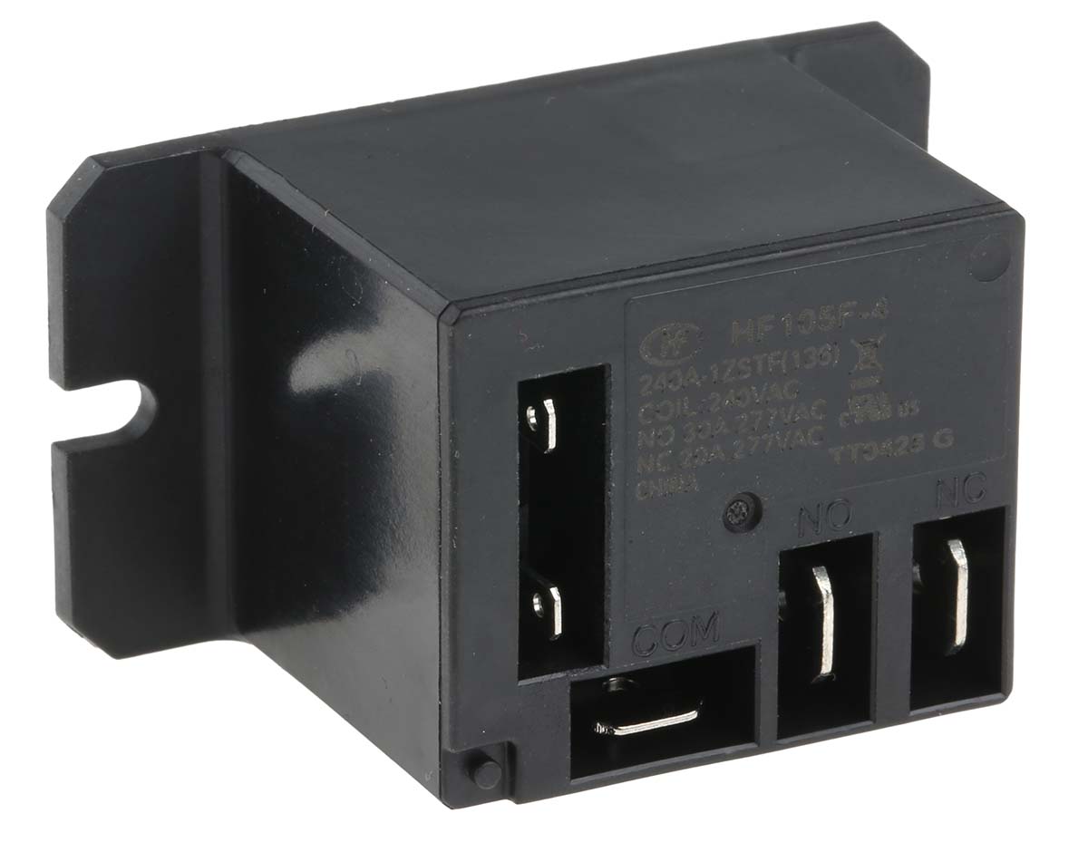 Hongfa Europe GMBH Flange Mount Power Relay, 240V ac Coil, 20A Switching Current, SPDT