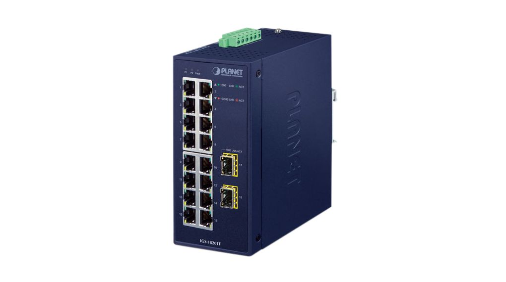 Planet IGS-1820TF, Unmanaged 18 Port Industrial Ethernet Switch