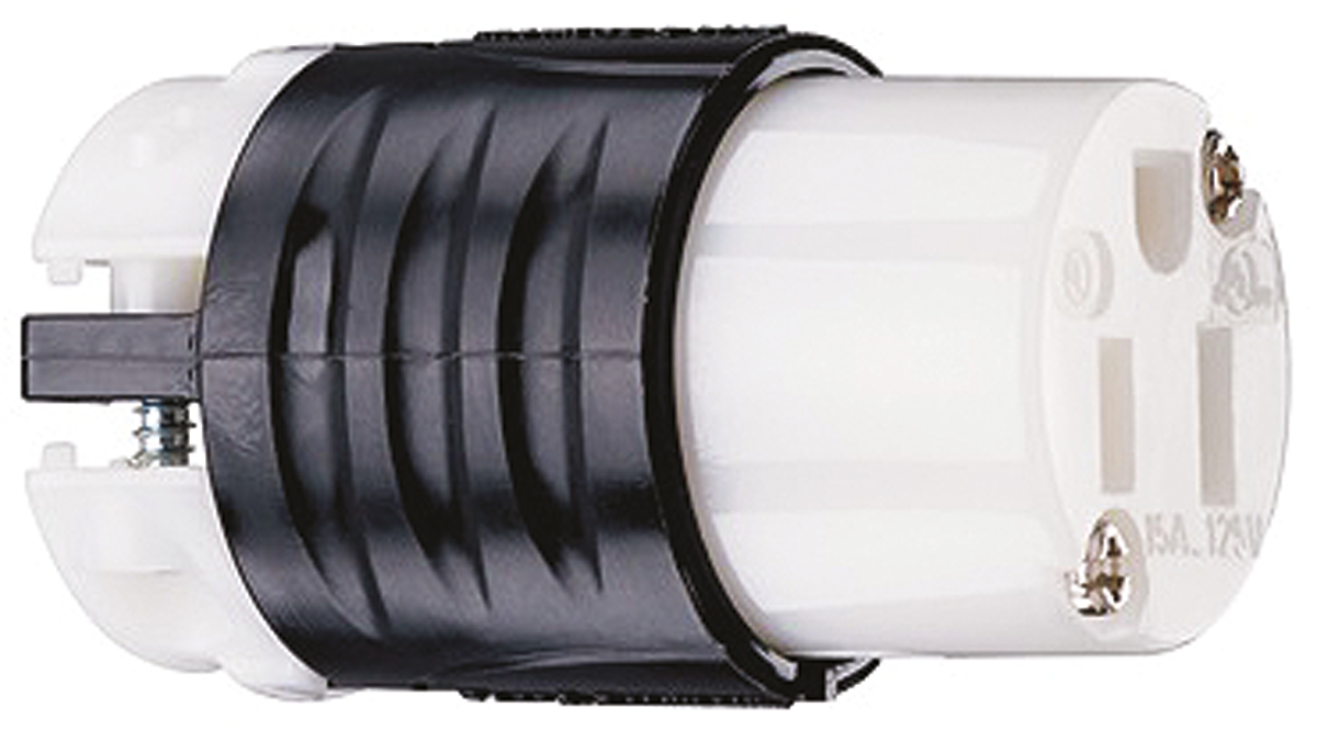 PASS & SEYMOUR USA Mains Sockets, 15A Black, Grey, Cable Mount Nylon Screw, 125 V