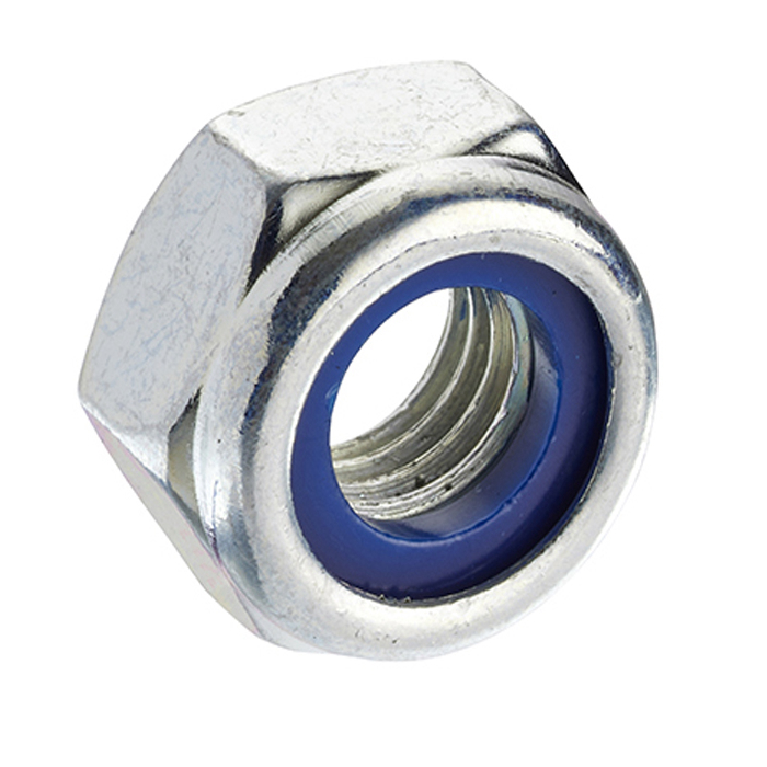 RS PRO, Bright Zinc Plated Steel Hex Nut, DIN 985, M22