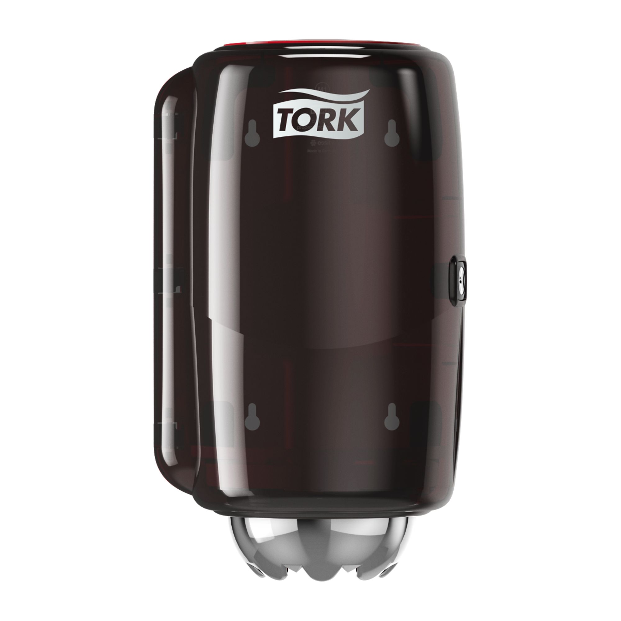 Tork Plastic Red Wall Mounting Paper Towel Dispenser, 172mm x 333mm x 193mm