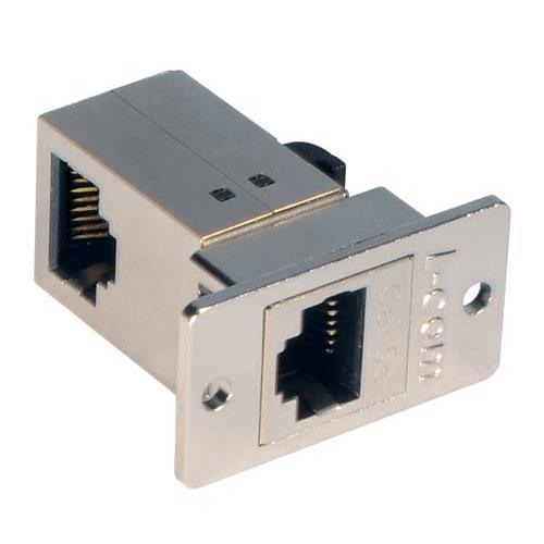 L-Com ECF Series Single-Port RJ45 Ethernet Coupler, Cat5e, Shielded