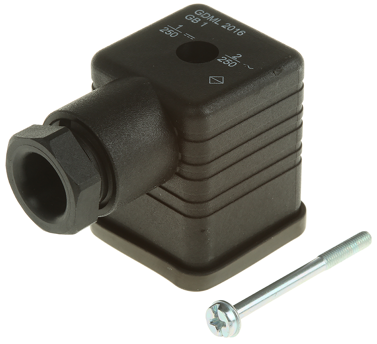 Hirschmann GDML 2P+E DIN 43650 A, Female Solenoid Valve Connector, 250 V Voltage