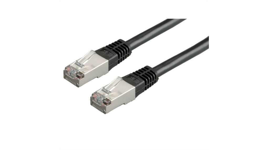 RNDRND 765, 5m Cat6, Black RJ45 to Male RJ45 Male, SF/UTP, Terminated PVC Sheath
