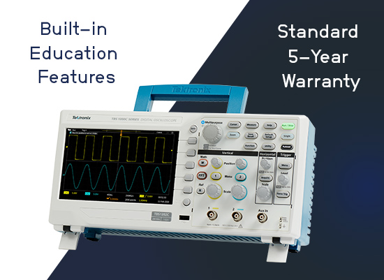 Tektronix TBS1000C Series, 100 MHz Bench Oscilloscope, 2