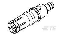 TE Connectivity size 8 Female Wire Leads D-Sub Connector Coaxial Contact, Gold Socket