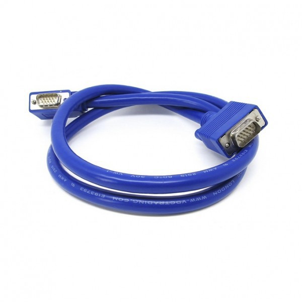 Van Damme Male VGA to Male VGA Cable, 1m Blue