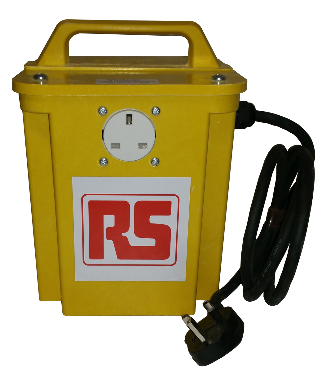 RS PRO 3.0 kVA Intermittent 5 Mins on 15 Mins off Site Transformer, 230V ac Primary, 230V Secondary, 2 x 13A O/P