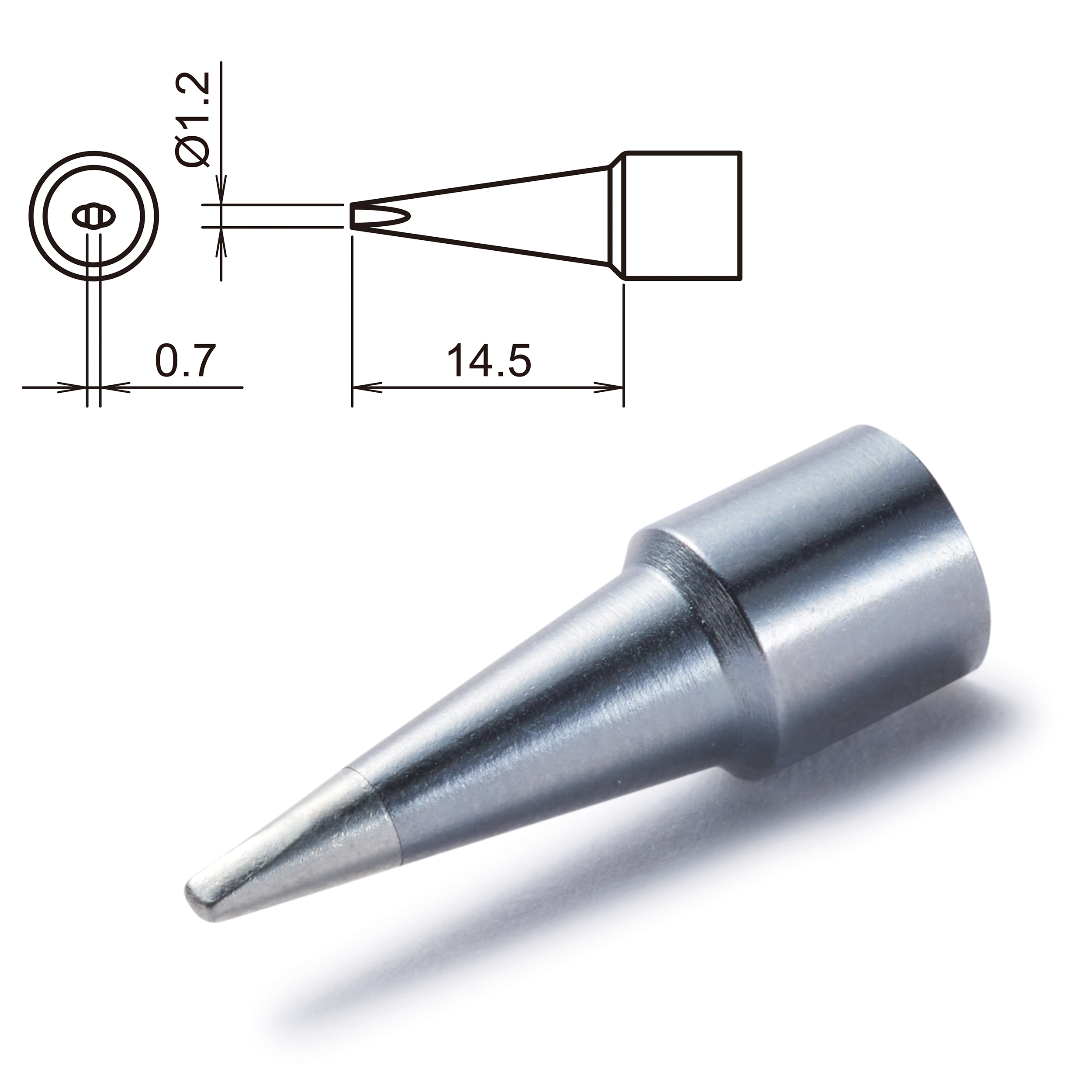 Hakko T32-D12 1.2 mm Chisel Soldering Iron Tip for use with FX-8806
