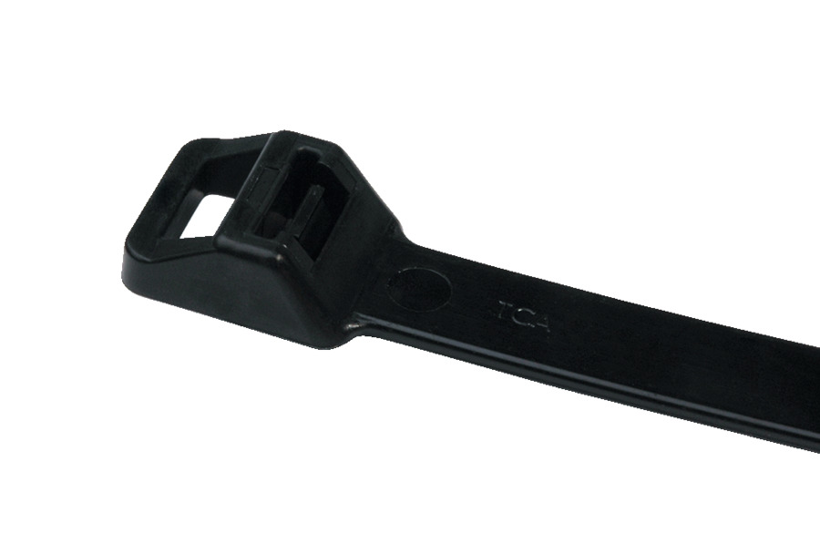 HellermannTyton Cable Tie, Releasable, 565mm x 12.5 mm, Black Polyamide 6.6 (PA66), Pk-25